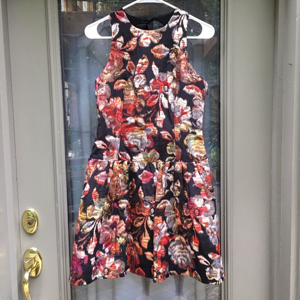 Anthropologie Leifsdottir floral brocade dress